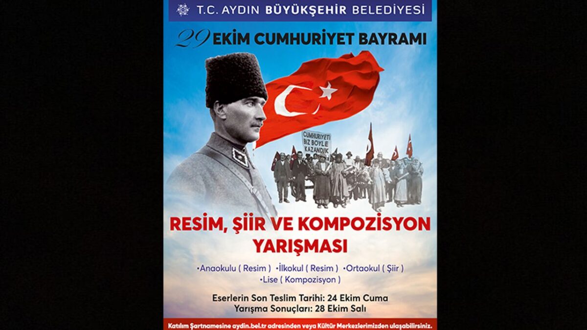 Başkan Çerçioğlu’ndan 29 Ekim temalı ödüllü resim, şiir ve kompozisyon yarışması Başkan Çerçioğlu’ndan 29 Ekim temalı ödüllü resim, şiir ve kompozisyon yarışması
