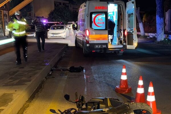 Kaldırıma çarptı… Ağır yaralandı!