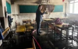 İlkokulda yangın: Eğitime 2 gün ara verildi