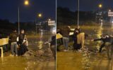 Aydın’da minibüsteki yolcular suya gömüldü Aydın’da minibüsteki yolcular suya gömüldü