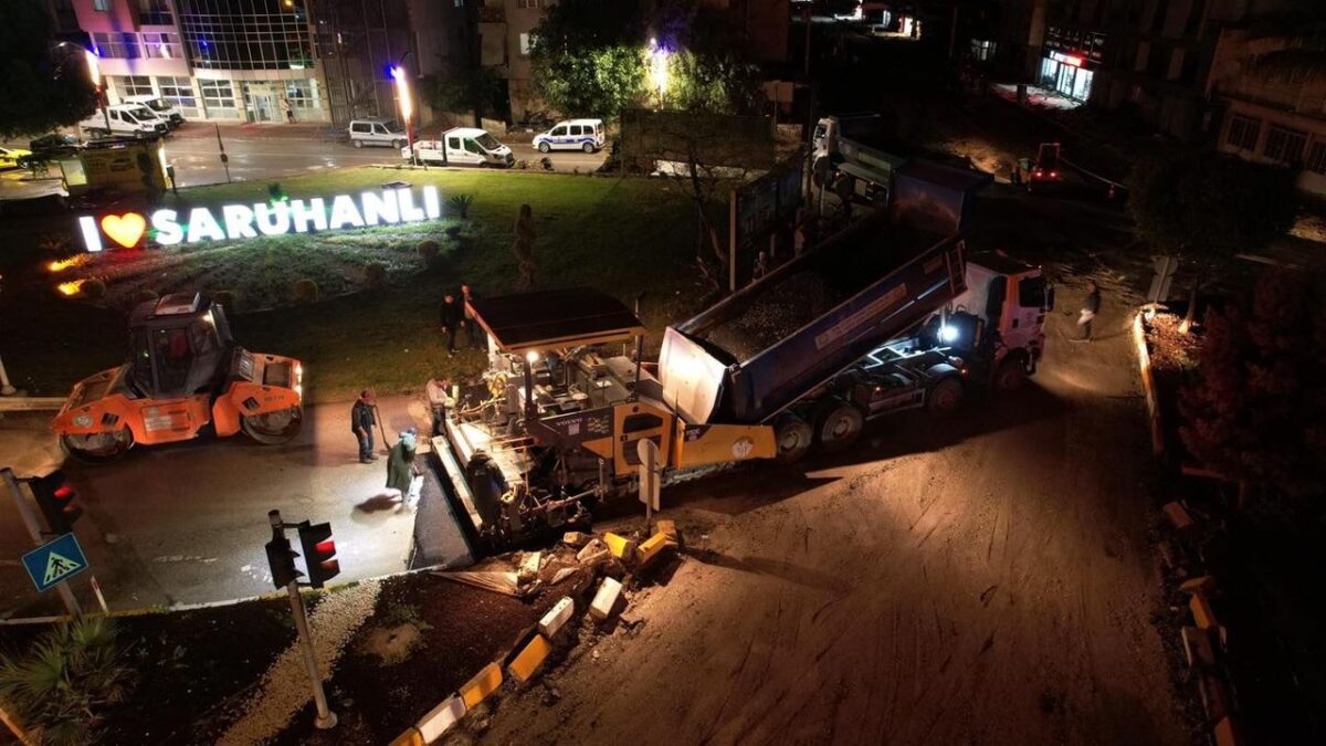 Saruhanlı 7 Eylül Caddesi modern yüzüne kavuşuyor