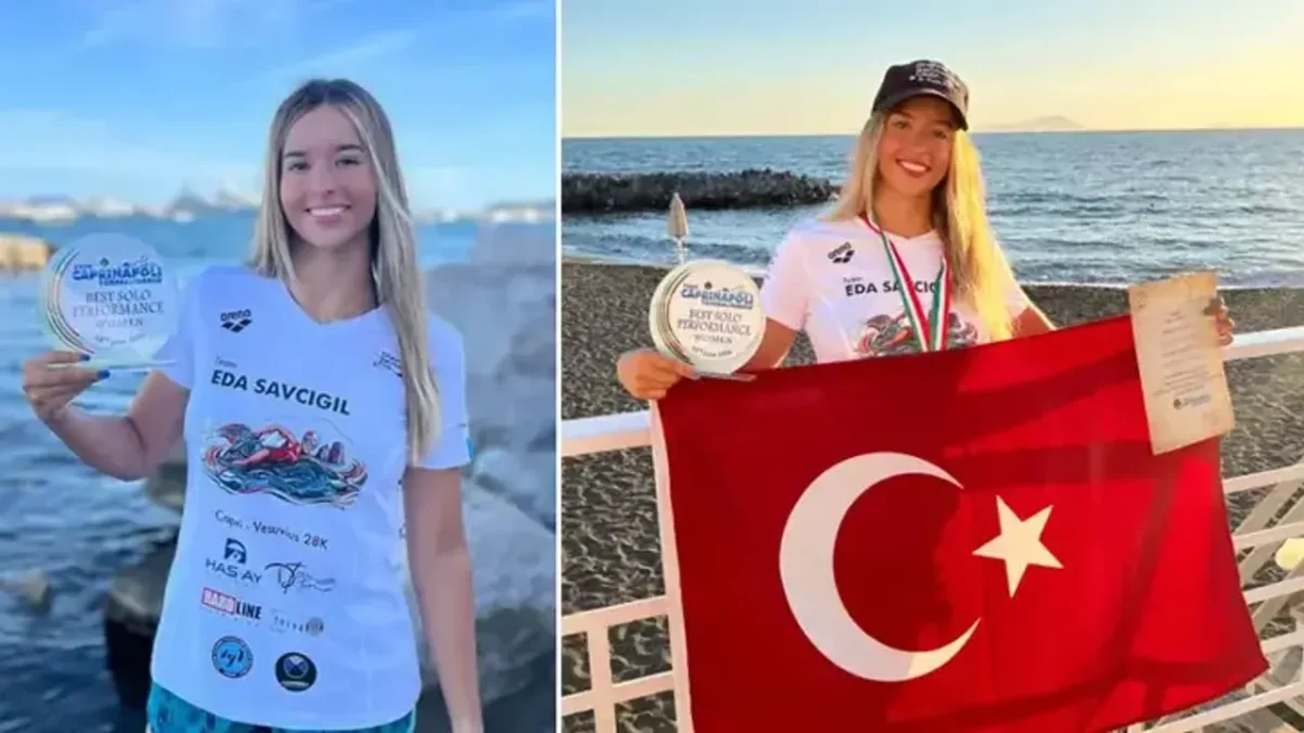 İzmirli yüzücü Eda Savcıgil’den tarihi başarı İzmirli yüzücü Eda Savcıgil’den tarihi başarı