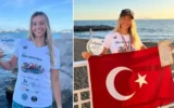 İzmirli yüzücü Eda Savcıgil’den tarihi başarı İzmirli yüzücü Eda Savcıgil’den tarihi başarı