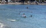 Bodrum’da ekim ayında turistlerin deniz keyfi Bodrum’da ekim ayında turistlerin deniz keyfi
